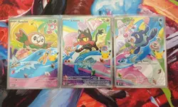 Pokemon 2026 First Partner Illustration Collection Gen 7 Rowlet Litten Popplio - Image 1