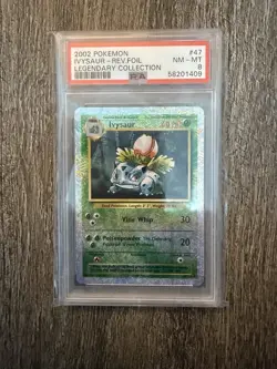 Pokemon Ivysaur 2002 Legendary Collection Reverse Holo 47/110 Uncommon PSA 8 - Image 1
