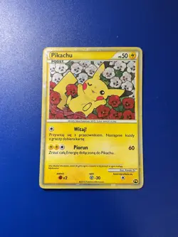 Pokemon TCG Pikachu PW1 World Collection Promo Holo Basic 50HP English 2010 dmg - Image 1