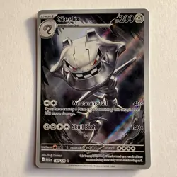 Steelix 150/132 Mega Evolution Illustration Rare Pokemon TCG Card NM - Image 1