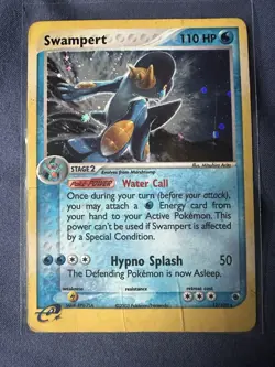 Swampert - 13/109 - Pokemon Ex Ruby & Sapphire Holo Card DMG - Image 1