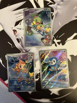Pokemon 2026 First Partner Illustration Collection Series 1 Promos Set 3 Cards - Image 1