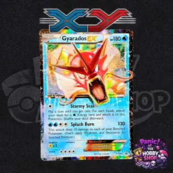 Pokemon Gyarados EX TCG Shiny Holo Black Star Promo Card XY106 LP Condition - Image 1