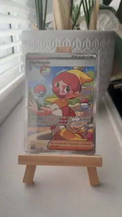 Harlequin 163/086 White Flare English Ultra Rare Pokemon Card Full Art - Image 1