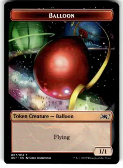 Balloon Token Unfinity Regular MTG - Image 1
