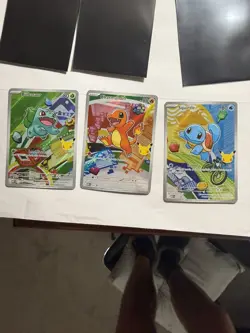 Generation 1 First partners Pokemon English squirtle,bulbasur, and charmander - Image 2