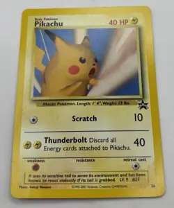Vintage Pokemon Pikachu SNAP Promo 26 WOTC Black Star Promo - Image 1