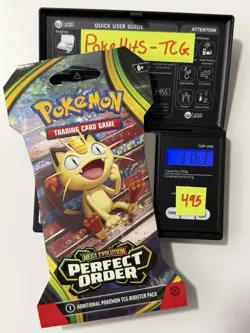 (HEAVY)🔥 31.63g Pokemon Perfect Order Sleeved Booster Pack Factory Sealed✅ - Image 1