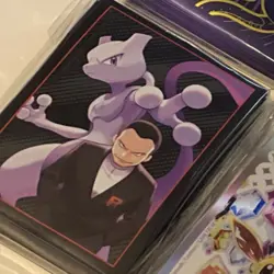 New - Pokemon TCG - Destined Rivals Mewtwo ETB Card Sleeves (65) - Image 1