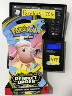 (VERY HEAVY)🔥 31.73g Pokemon Perfect Order Sleeved Booster Pack Factory Sealed✅ - Image 1