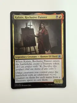 Kalain Reclusive Painter Foil MTG Magic the Gathering Card NM Near Mint AFR - Image 1