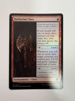 Barbarian Class Foil MTG Magic the Gathering Card NM Near Mint AFR - Image 1