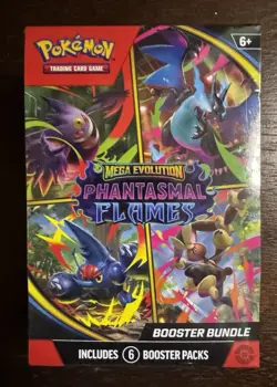 Pokemon TCG Mega Evolution Phantasmal Flames Booster Bundle New Sealed - Image 1