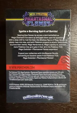 Pokemon TCG Mega Evolution Phantasmal Flames Booster Bundle New Sealed - Image 3