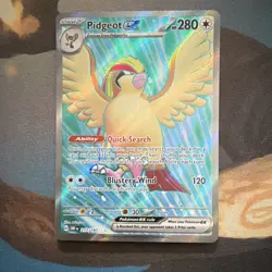 Pokemon TCG Pidgeot ex 217/197 SV03 Obsidian Flames Ultra Rare Full Art - Image 1
