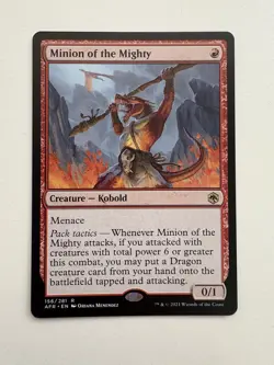 Minion of the Mighty MTG Magic the Gathering Card NM Near Mint AFR - Image 1