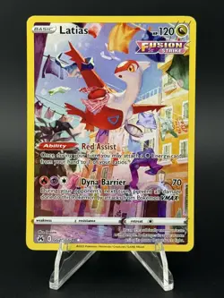 Pokemon SWSH Crown Zenith Latias Galarian Gallery Holo Rare #GG20/GG70 NM 1284 - Image 1