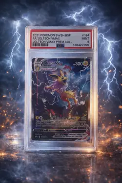 7888 Jolteon VMAX 2021 Pokemon Sword & Shield Black Star Promo #SWSH184 PSA 9 - Image 1