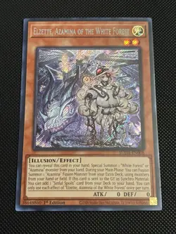 Elzette, Azamina Of The White Forest Secret Rare 1st Ed NM SUDA-EN008 Yu-Gi-Oh! - Image 1