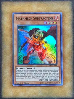 Yugioh Mathmech Subtraction MYFI-EN004 Super Rare 1st Ed LP - Image 1