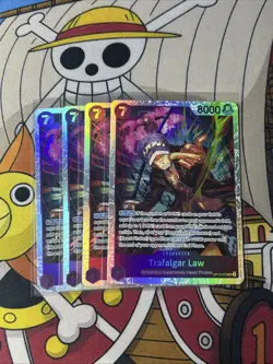 One Piece TCG Trafalgar Law OP12-073 SR Legacy of a Master 4X PLAYSET - Image 1