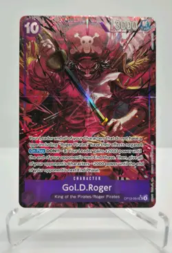 One Piece Gol.D.Roger OP13-064 SR Foil Alt art minor back edge whitening - Image 1