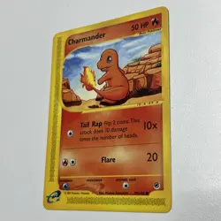 Pokemon Charmander Card Expedition Base Set E-Series Non-Holo Card 97/165 NM - Image 3