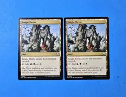 2x Jungle Shrine Commander March Of The Machine Mtg Magic Card Land Mana 408 - Image 1