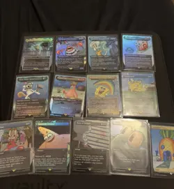 Magic The Gathering SpongeBob SquarePants Foil Cards 13 Total Secret Lair - Image 1