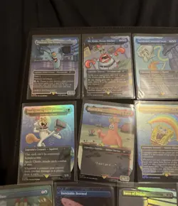 Magic The Gathering SpongeBob SquarePants Foil Cards 13 Total Secret Lair - Image 2