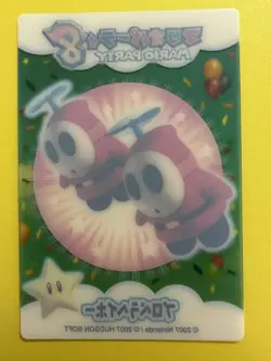 Shy Guy Mario Party 2007 HUDSON Clear Card Very Rare japanese F/S e - Image 4