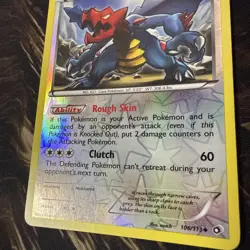 POKEMON DRUDDIGON 106/113 RARE REVERSE HOLOFOIL LEGENDARY TREASURES MP CARD - Image 3