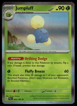 2023 Paldea Evolved Jumpluff #003/193 Reverse Holo - Image 1