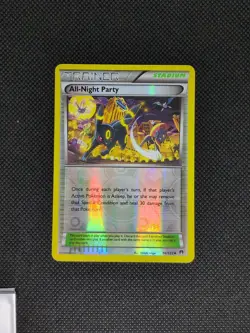 All-Night Party #96/122 Reverse Holo Pokemon Card TCG XY - BREAKpoint Near Mint - Image 1