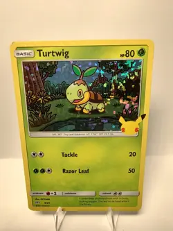 Turtwig McDonalds 2021 Promo Card Pokemon 25th Anniversary - Image 1