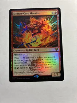 Molten-Core Maestro - Secrets of Strixhaven Foil MTG Plus Bonus Card!!! - Image 1