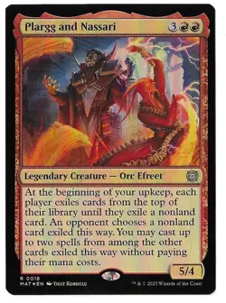 MTG Plargg and Nassari FOIL March of the Machine: The Aftermath (MAT) Rare #0018 - Image 1