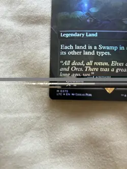 MTG the Dead Marshes Urborg, Tomb of Yawgmoth LTC, Borderless, NM Foil - Image 2