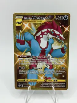 Galarian Obstagoon 198/185 Rare Secret Vivid Voltage Pokemon NM - Image 1