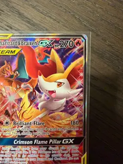Charizard & Braixen GX - SM230 - Pokemon Sun & Moon Black Star Promo Tag Team - Image 3