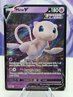 Pokemon TCG Mew V Crown Zenith 060/159 Holo Ultra Rare NM - Image 1