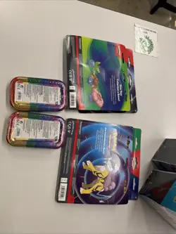 Pokemon Blister Pack Lot (4 Count) Plus 2 Tin Packs - Image 2