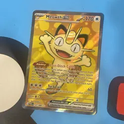 Meowth Ex Full Art 107/088 - Pack Fresh NM Pokemon TCG Perfect Order Rare - Image 1