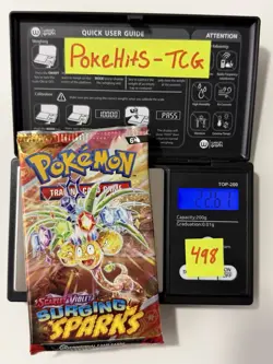 (VERY HEAVY)🔥 22.61g Pokemon TCG Surging Sparks Booster Pack Factory Sealed✅ - Image 1