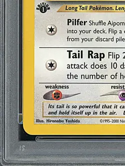 AIPOM 2000 Pokemon Neo Genesis 1st Edition #26 - PSA 8 - Image 5