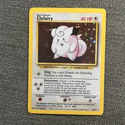 Clefairy 5/102 - Base Set Unlimited - Rare Holo LP - Pokemon TCG WOTC 1999 - Image 1