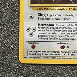 Clefairy 5/102 - Base Set Unlimited - Rare Holo LP - Pokemon TCG WOTC 1999 - Image 5