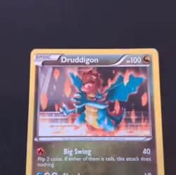 Pokemon Druddigon 70/101 Plasma Blast Common Basic 100 HP Big Swing Shred Regul… - Image 2
