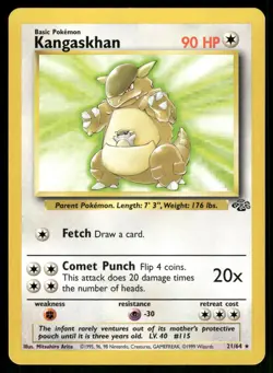 Kangaskhan 21/64 Rare Jungle Pokemon Near Mint - Image 1