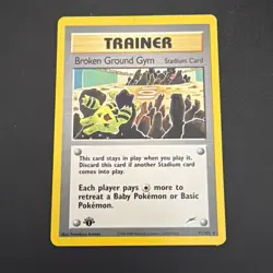 Broken Ground Gym 92/105 1st Ed Trainer Neo Destiny Rare 2002 English Pokemon - Image 1